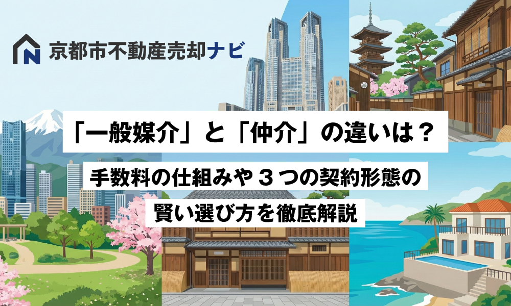 「一般媒介」と「仲介」の違いは？手数料の仕組みや3つの契約形態の賢い選び方を徹底解説