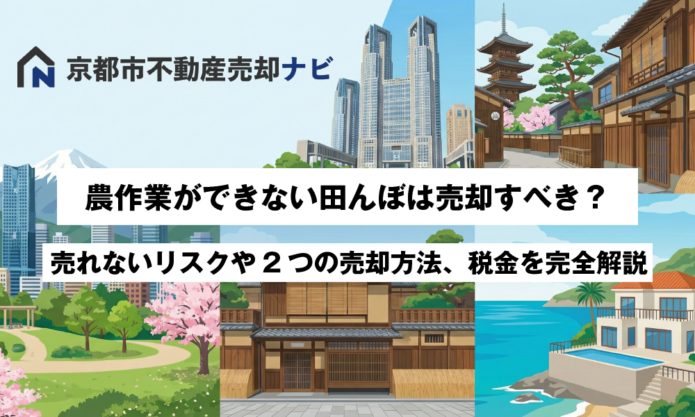 農作業ができない田んぼは売却すべき？売れないリスクや2つの売却方法、税金を完全解説