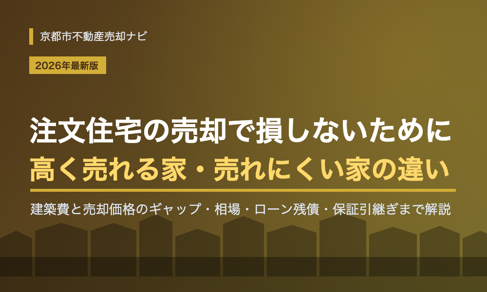 注文住宅の売却完全ガイド|高く売れない理由と高値で売るコツ・流れ【2026年版】
