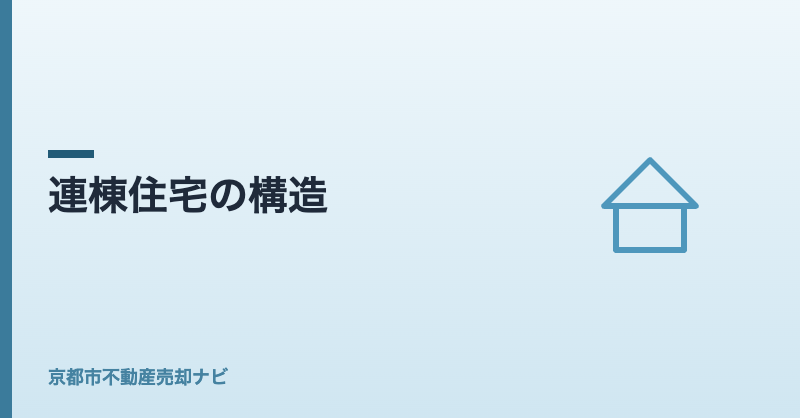 連棟住宅の構造